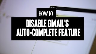 CNET How To  Disable Gmails autocomplete feature in three easy steps [upl. by Cowan]