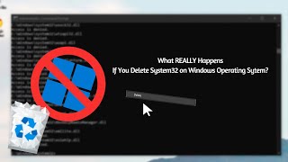 What REALLY happens if you DELETE System32 on Windows Operating System [upl. by Nnylsor]