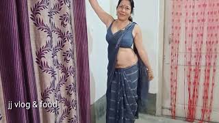 💕Saree Lovers💕Low waist Saree drapp🔥Nevel In Saree Drapping Stylejjvlogfood8879 [upl. by Daisie]