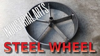 Vintage look handmade steel spoke wheel [upl. by Nyrahs]