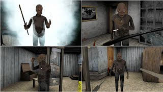 Using All Weapon against Grandpa in Granny Chapter 1 Unofficial Mod [upl. by Catie]