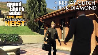 Cayo Perico Heist Solo With Pink Diamond  FULL TAKE  REPLAY GLITCH  GTA 5 Online [upl. by Huppert667]