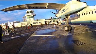 FLYBE Dash8 Q400 Trip Report NewcastleSouthampton [upl. by Lettie]