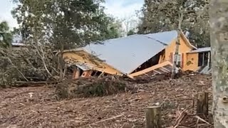 Florida Steinhatchee major damage aftermath hurricane helene [upl. by Scotty]