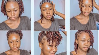 7 WAYS TO STYLE YOUR KINKY TWISTHAIRSTYLE TUTORIA HOW TO STYLE YOUR KINKY [upl. by Gerik]