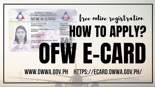 OFW ECARD NG OWWA  FREE ONLINE REGISTRATION 2022 UPDATE [upl. by Angie]