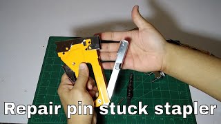 How to repair heavy duty stapler pin stuck [upl. by Lanni]