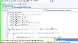 Part 2 Reading App Settings from WebConfig file C Version [upl. by Curt]