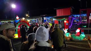 Rockaway Beach Oregon Christmas Train Ukulele Santa Arrives 2024 [upl. by Jun514]