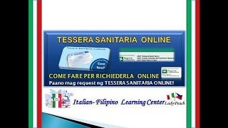 TESSERA SANITARIA ONLINE REQUEST TESSERA SANITARIA COME FARE PER RICHIEDERLA ONLINE [upl. by Benedic]