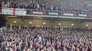 The Boleyn Ground  West Ham Fans  We Love You West Ham Chant  Bobby Moore Lower [upl. by Nicko]