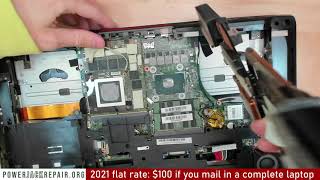 MSI Dominator Pro G 6qe gt72s MS1782 disassembly laptop charge port power jack repair fix [upl. by Skoorb]