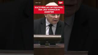 Kaczyński nie wytrzymał quotPan jest Niemieckim agentemquot sejm tusk [upl. by Cirnek384]