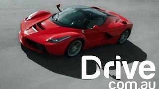 Ferrari LaFerrari revealed 2013  Performance  Drivecomau [upl. by Ellerahs70]