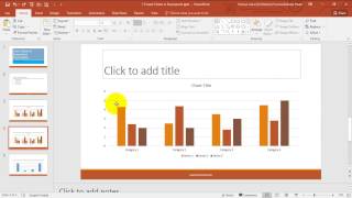 Insert Charts in Powerpoint Hindi [upl. by Simons]