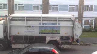 Epsom and Ewell borough council kerbside Recycling Terberg Dennis eagle [upl. by Annehs]