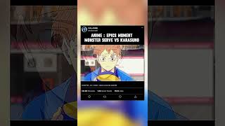 Anime epic moment haikyuuanime animeedit anime karasuno haikyuuxyn hinata volleyball anime [upl. by Johppa]