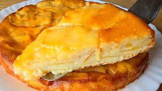 el postre SIN AZÚCAR más RICO Y FÁCIL en 5 minutos  con 4 manzanas y 1 YOGUR 🍎Tarta de Manzana🍏🤤🍏 [upl. by Dnomsed]