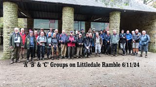 Sefton Road Ramblers B Group on Littledale Ramble 6 11 24 movie [upl. by Resee]