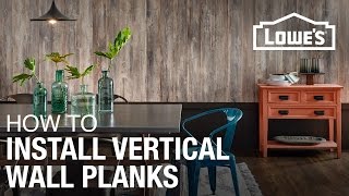 How To Install Laminate Planks Vertically On A Wall [upl. by Adolf]