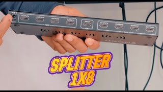 Como Funciona o SPLITTER HDMI 1X8 [upl. by Salzhauer]