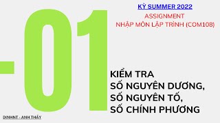 KỲ SUMMER 2022  Hướng dẫn thực hiện ASM  Bài 01  FPL  Nhập môn lập trình COM108 [upl. by Arded]