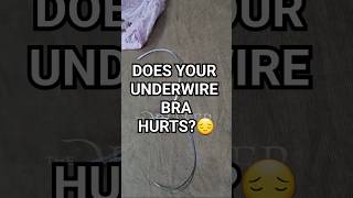 How to Fix an Underwire Bra in Seconds  does your underwire bra hurt  underwire underwirebra [upl. by Mccallion]