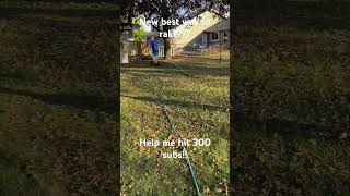 New best way to rake💀 fypシ゚viral fyp blud yard scooter raking [upl. by Marelya]