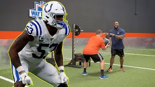 Linebacker Drills How to Improve Stance amp Pursuit like Darius Leonard [upl. by Sung302]