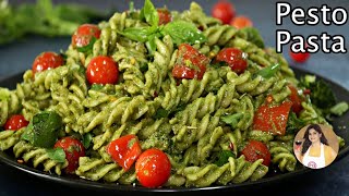 Pasta in Pesto Sauce  How To Make Pesto Pasta  Creamy Pesto Pasta [upl. by Fitts]