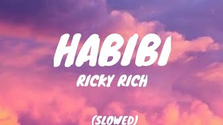 RICKY RICH  HABIBI SLOWED LYRICS [upl. by Norek]