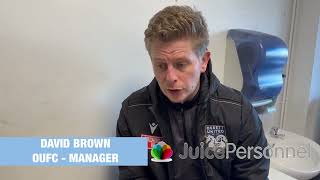 Manager Interview Grantham Town 2  1 OUFC  NPL 300324 [upl. by Abba212]