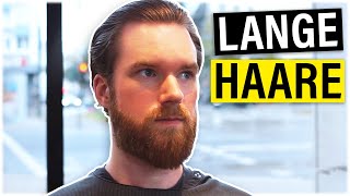 LANGE HAARE WACHSEN LASSEN  Barber Haarschnitt Übergangsphase [upl. by Rybma]