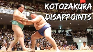 Kotozakura Scrapes on by His disappointing 87 from Aki 24 [upl. by Bushore]