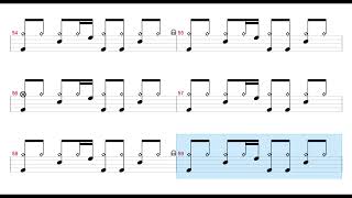 OasisSlide Away  Drum Sheet Music [upl. by Bonaparte]