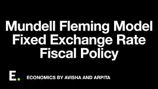 Mundell Fleming  Fixed Exchange Rate  Fiscal Policy Part 2 33 [upl. by Orabelle]