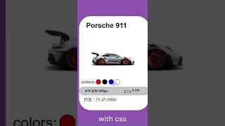 colors of Porsche programmingporschecoding youtubeshorts shorts [upl. by Leihcar]