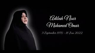 TRIBUTE  Terlalu Istimewa  Adibah Noor Lyric Video [upl. by Lilian294]