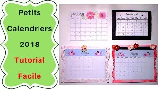 Comment faire un Mini Calendrier  Tutoriel facile [upl. by Htir]