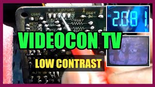 Videocon tv low contrast problem [upl. by Adihaj]