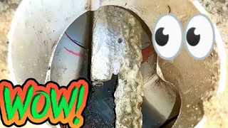 Unblocking a Kitchen Sink STUBBORN Satisfying Video [upl. by Alyek]