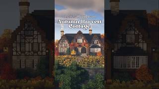 🍁 Lets Build an Autumn Cottage 🍂in Minecraft aesthetic minecraftideas minecraft cottagecore [upl. by Anertac]