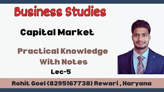 Capital Market Explained  Financial Market  Class 12 CBSE Business Studies [upl. by Etteyniv948]