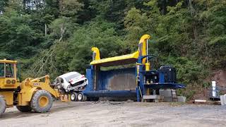 Overbuilt Car Crusher Time Lapse  Yerty Auto Service Roaring Spring PA [upl. by Drofla900]