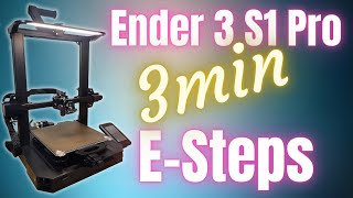 Ender 3 S1 Pro  How To Calibrate E Steps Quick amp Easy [upl. by Llennhoj]