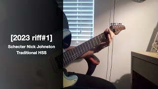 Schecter Nick Johnston Traditional HSS  METAL [upl. by Rebmeced]