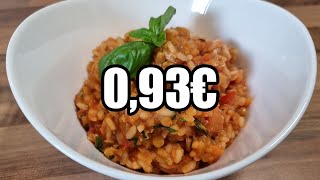 Linsenrisotto Tomate Basilikum für 093€ Günstig Kochen  Mori kocht [upl. by Eisnil]