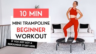 10Minute Beginner Mini Trampoline Workout  LowImpact Rebounder Routine with JumpampJacked [upl. by Clements]