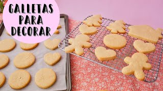 Galletas Para Decorar  Galletas de mantequilla  Ale Hervi [upl. by Ahsetal87]