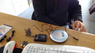 Panasonic SLSX430 Portable CD MP3 Player Demo Video [upl. by Gilles]